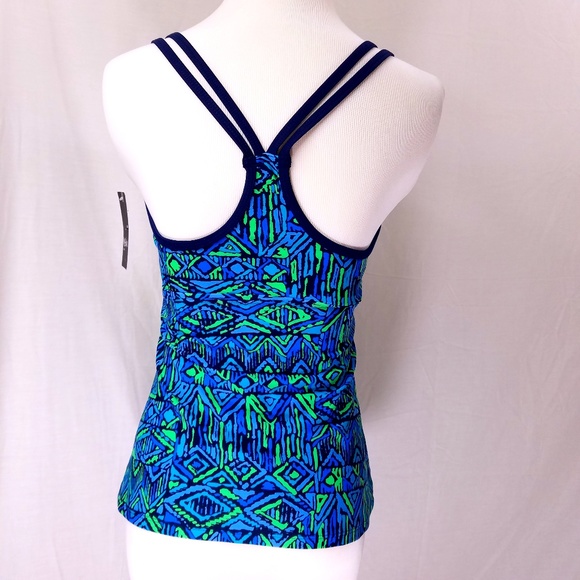 Mossimo Racer Back Tankini Top Size Small - Picture 3 of 8